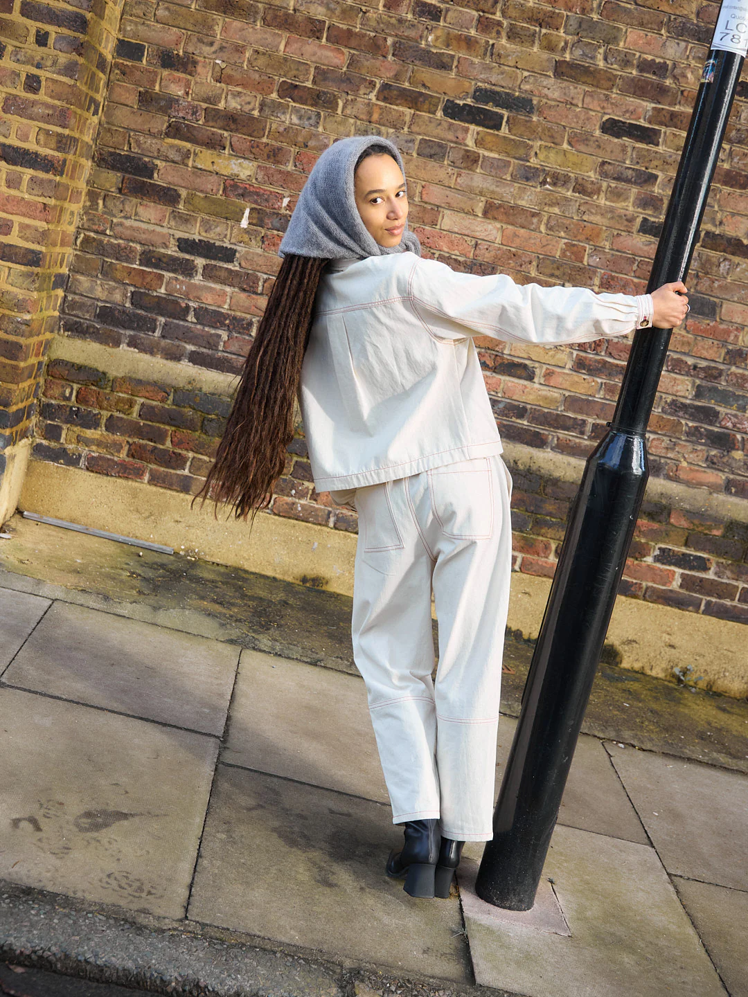 Daphne Jacket - Cream/Red - Image 3
