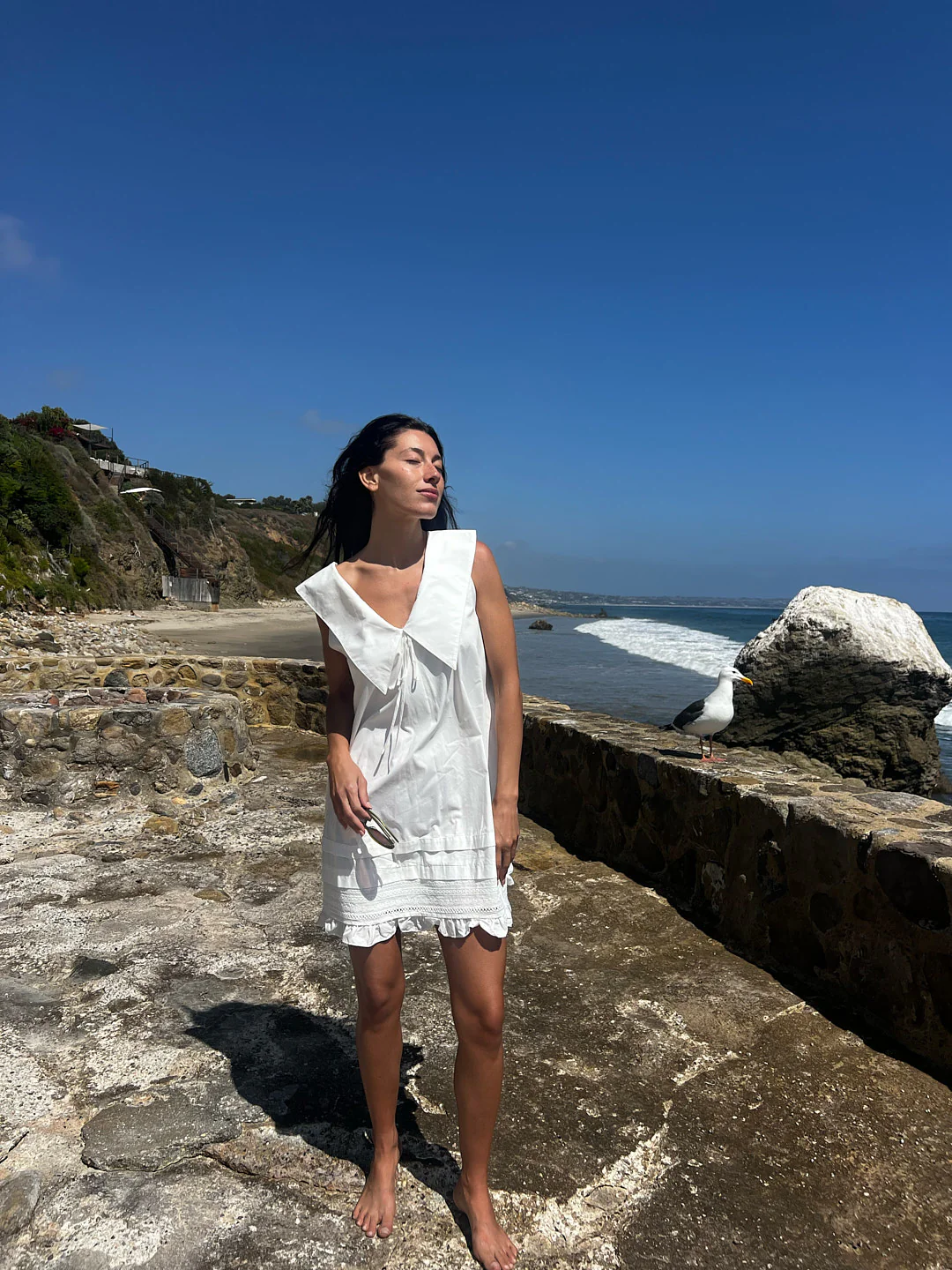 Jenny Mini Dress - Dove - Image 4