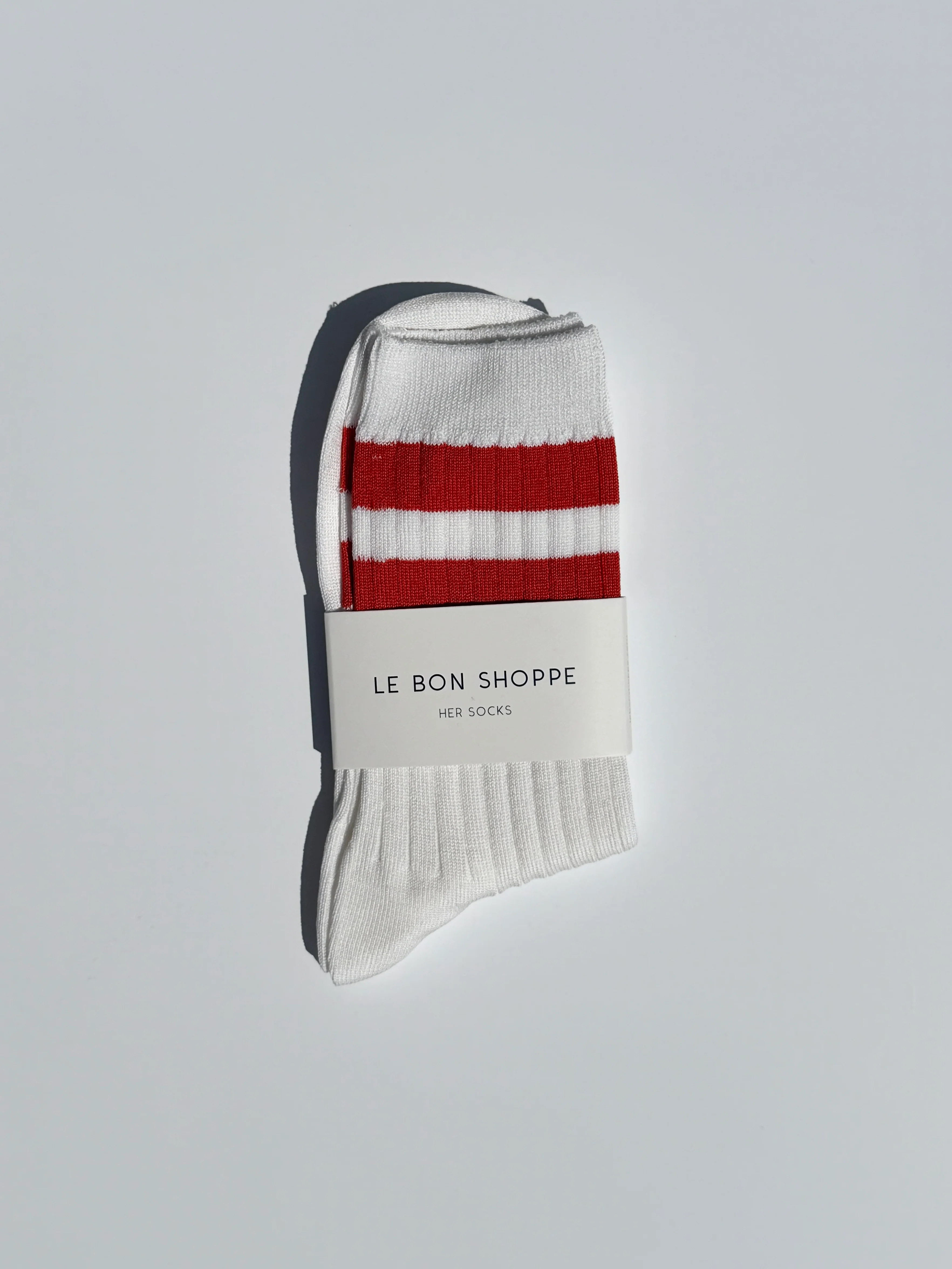 Her Varsity Socks - White Coral - Image 2
