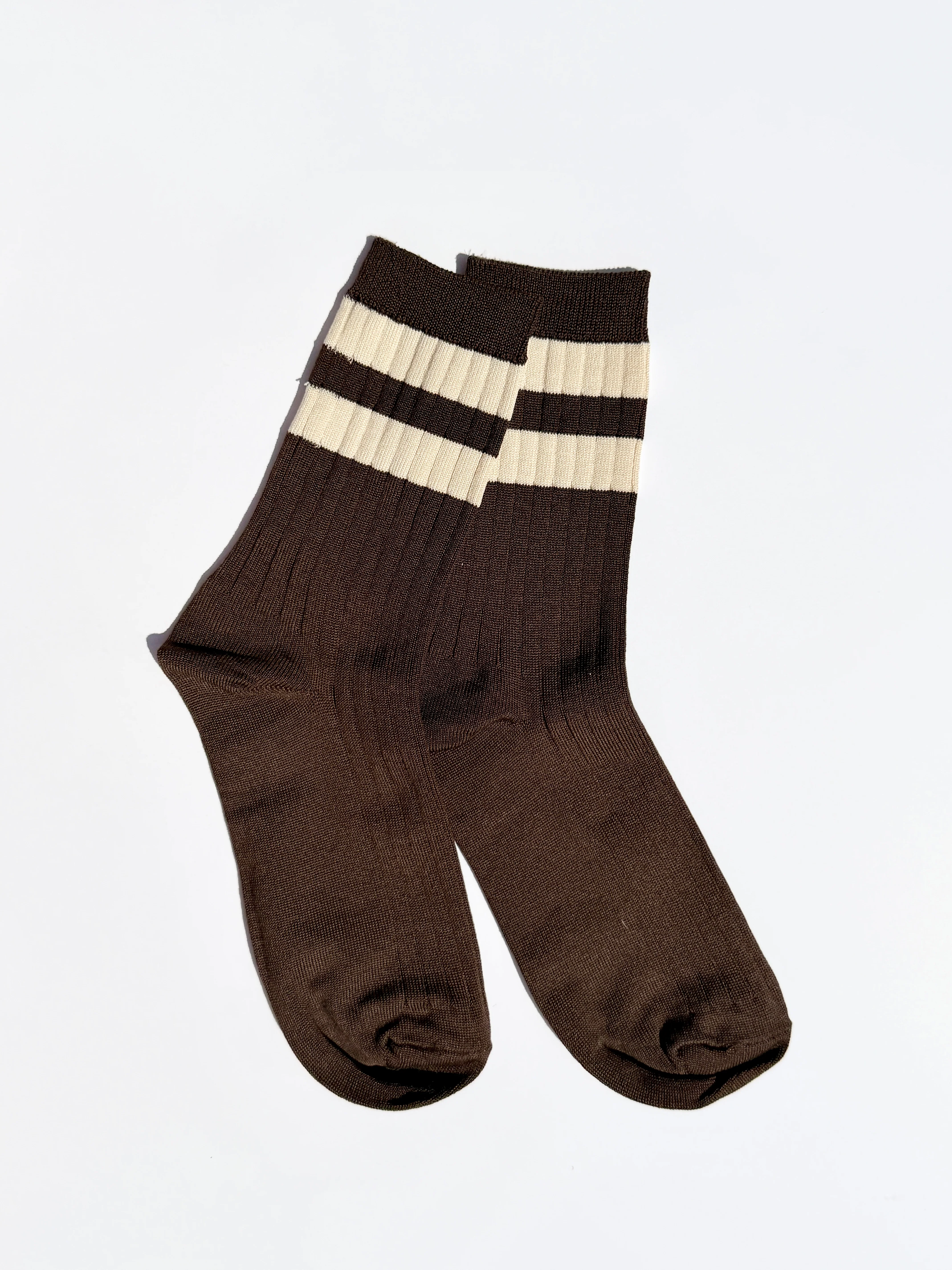 Her Varsity Socks - Espresso - Image 3