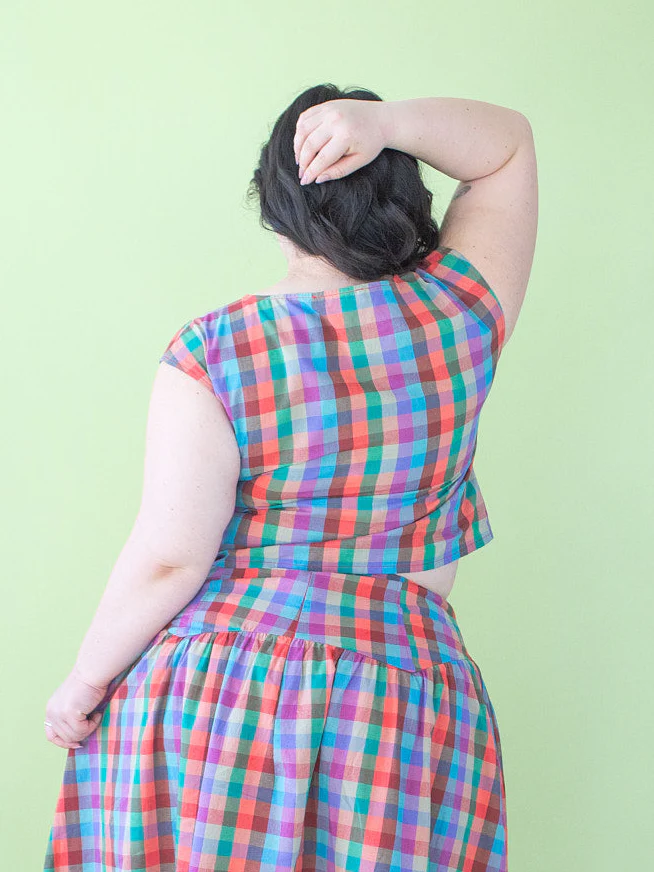 Madeline Top - Colorburst Plaid - Image 4