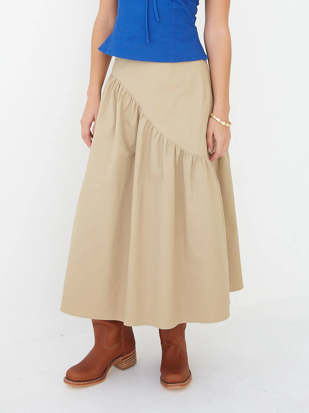 Maeve Midi Skirt - Toast Twill - Image 3