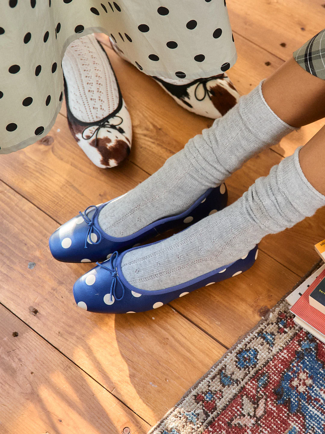 Matilda Flat - Navy Dot - Image 8