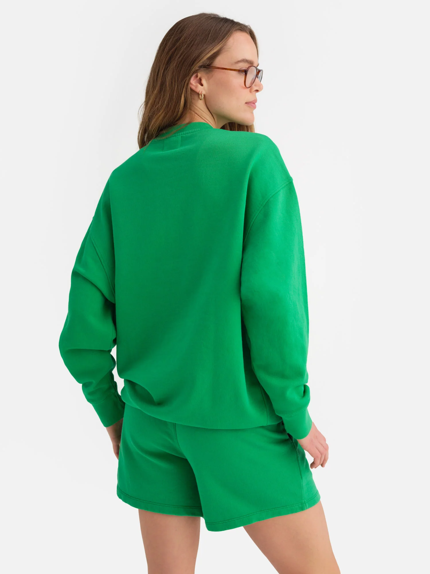 Organic Fleece Sweatshirt - Basil - Image 10
