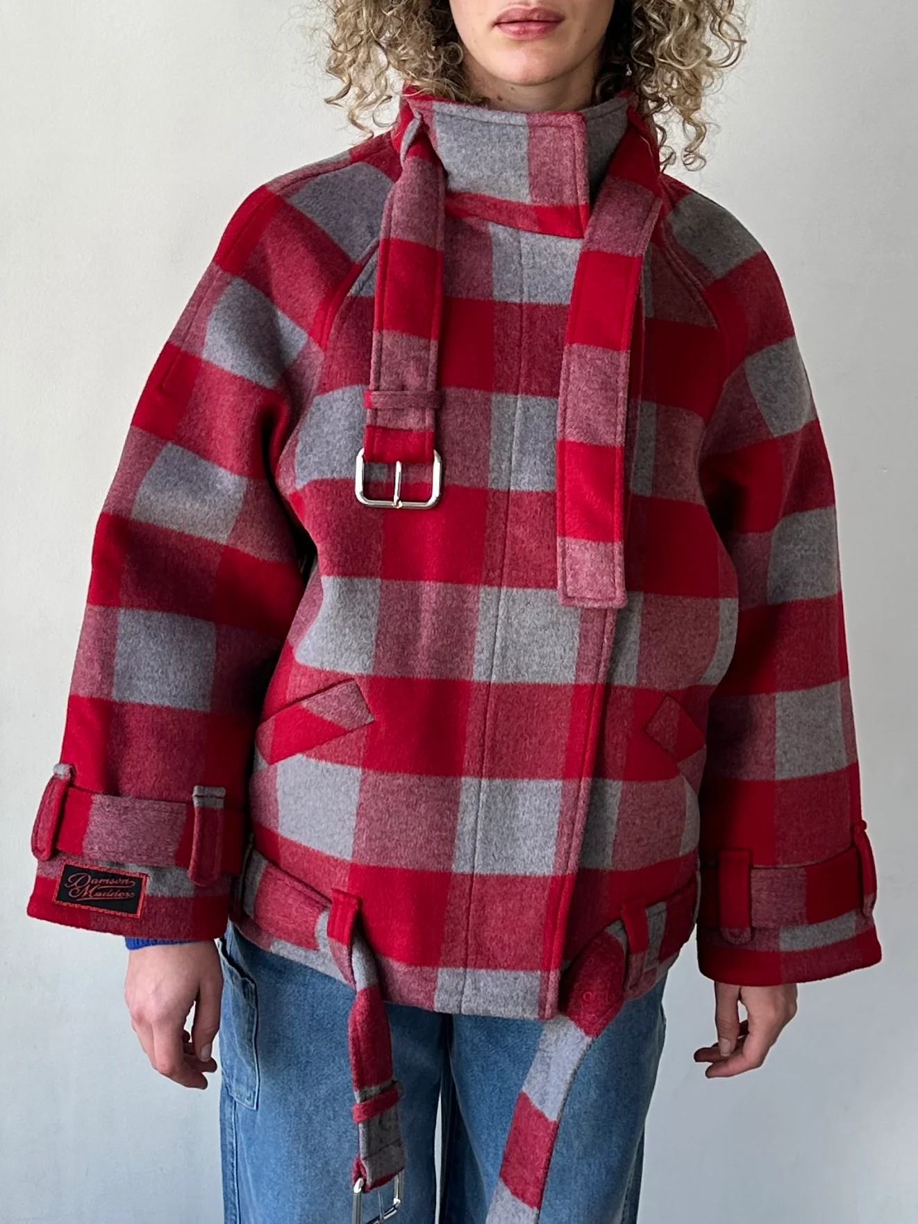 Polly Wool Bomber - Red - Image 6
