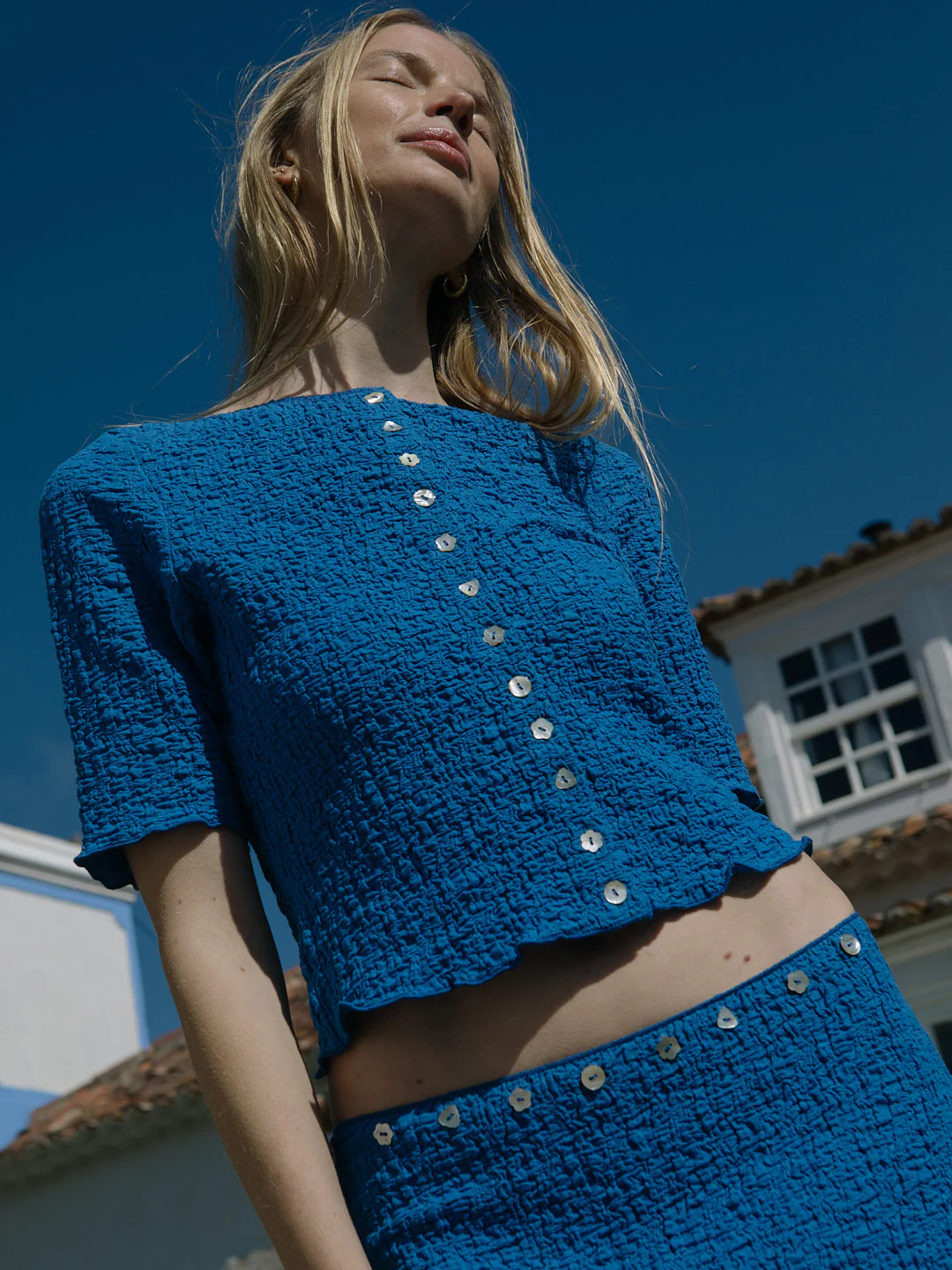 Summer Short Sleeve Top - Indigo - Image 7